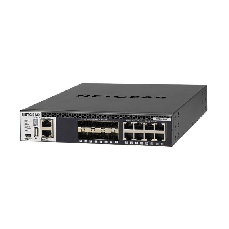 NETGEAR 16-Port Fully Managed Switch M4300-8X8F, 16x10G, 8x10GBASE-T, 8xSFP+, Half-Width Stackable, ProSAFE Lifetime Protection (XSM4316S) 