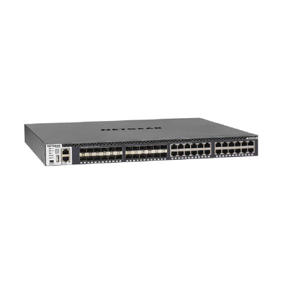 NETGEAR 48-Port Fully Managed Switch M4300-24X24F, 48x10G, 24x10GBASE-T, 24xSFP+, Stackable, ProSAFE Lifetime Protection (XSM4348S)
