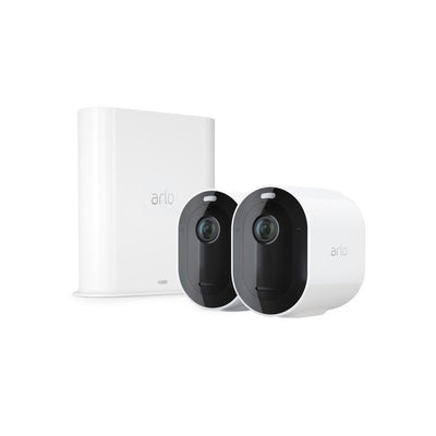 ARLO Pro 3 VMS4240P – Wire-Free Security 2 Camera System | 2K with HDR, Indoor/Outdoor, Color Night Vision, Spotlight, 160° View, 2-Way Audio, Siren | Works with Alexa