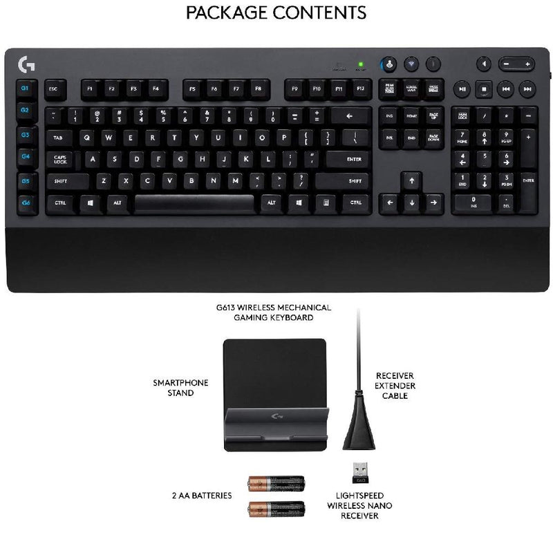 Logitech G613 LIGHTSPEED™ Wireless Gaming Keyboard