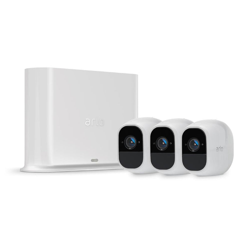 ARLO Pro 2 ( VMS4230P + VMC4030P ) - Wireless Home Security Camera System with Siren | Rechargeable, Night vision, Indoor/Outdoor, 1080p, 2-Way Audio, Wall Mount | Cloud Storage Included | 3 camera kit