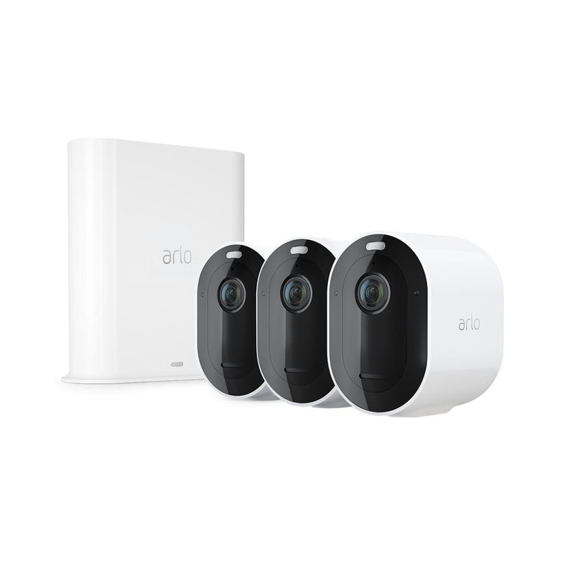 ARLO Pro 3 VMS4340P – Wire-Free Security 3 Camera System | 2K with HDR, Indoor/Outdoor, Color Night Vision, Spotlight, 160° View, 2-Way Audio, Siren | Works with Alexa