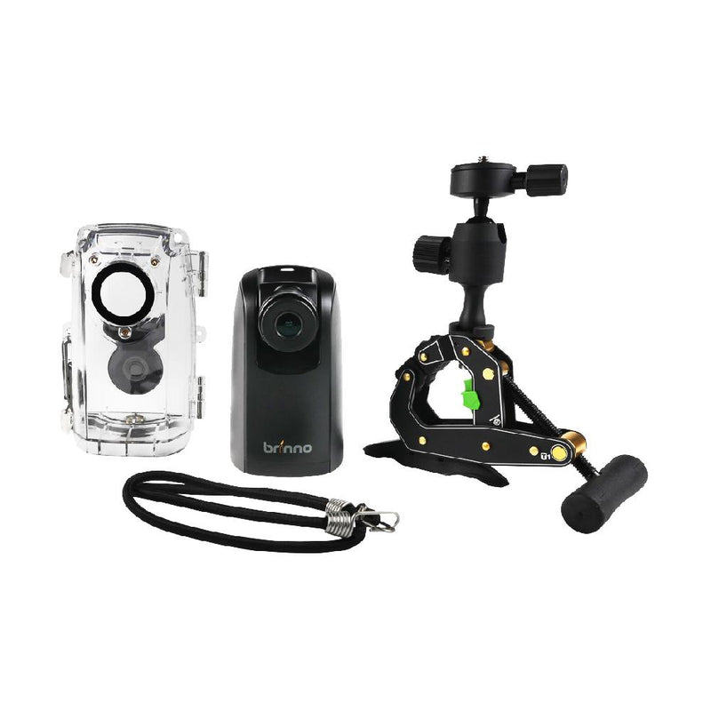 Brinno BCC200 Construction & Outdoor Security Time Lapse Camera Trio Includes: TLC200 Pro Camera, Clamp, & Water-Resistant Case, 42-Day Battery Life, 720P