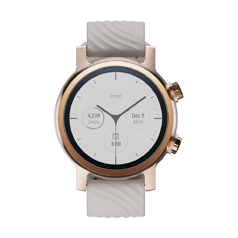 Motorola Moto 360 3rd Gen Smartwatch - Stainless Steel Case and 20mm Band, Screen Protection with PDV Coating, Rose Gold(Rose Gold)
