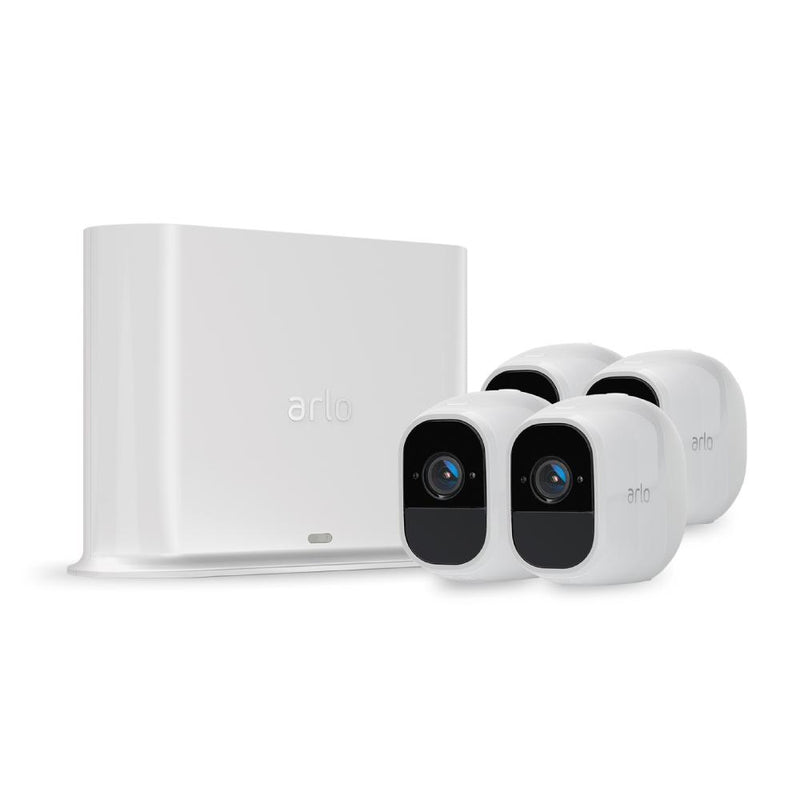 ARLO Pro 2 VMS4430P - Wireless Home Security Camera System with Siren | Rechargeable, Night vision, Indoor/Outdoor, 1080p, 2-Way Audio, Wall Mount | Cloud Storage Included | 4 camera kit