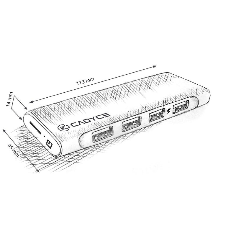 CADYCE CA-U34H USB 3.0 4-Port Hub