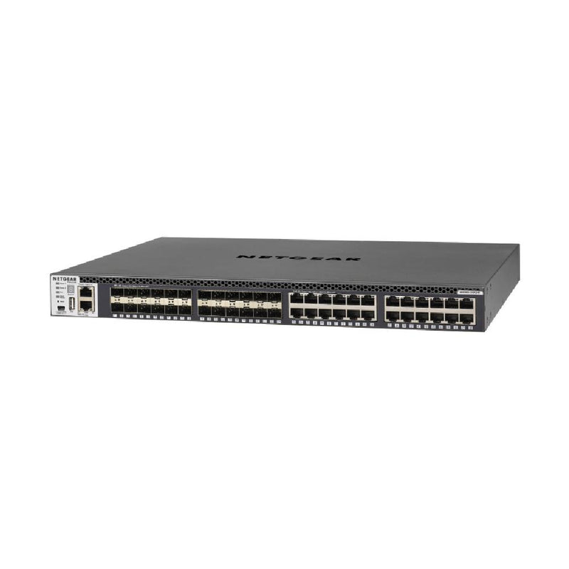 NETGEAR 48-Port Fully Managed Switch M4300-24X24F, 48x10G, 24x10GBASE-T, 24xSFP+, Stackable, ProSAFE Lifetime Protection (XSM4348S)