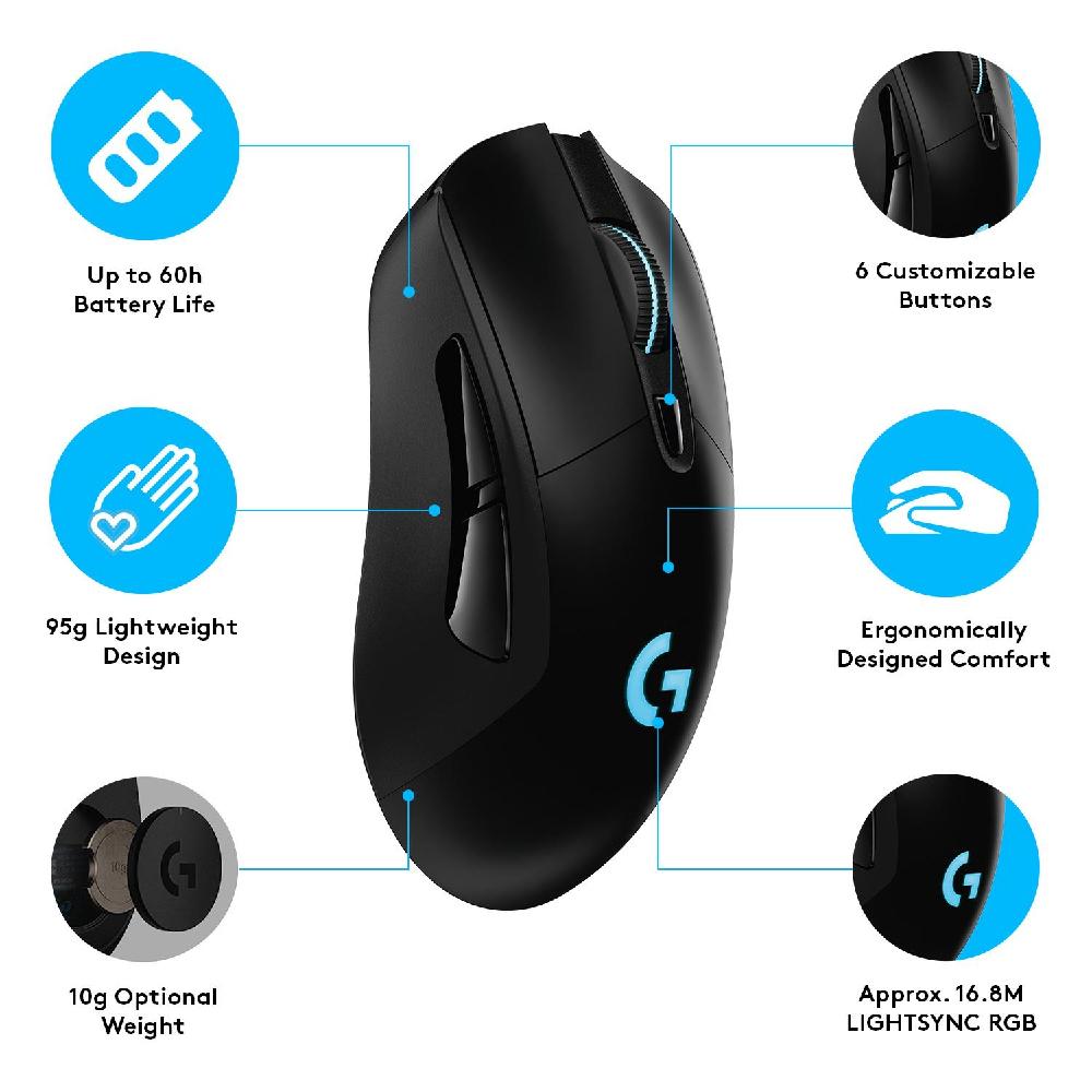 LOGITECH G703 LIGHTSPEED Wireless Gaming Mouse – Kaira Malaysia LOGITECH G703 LIGHTSPEED Wireless Gaming Mouse – Kaira Malaysia