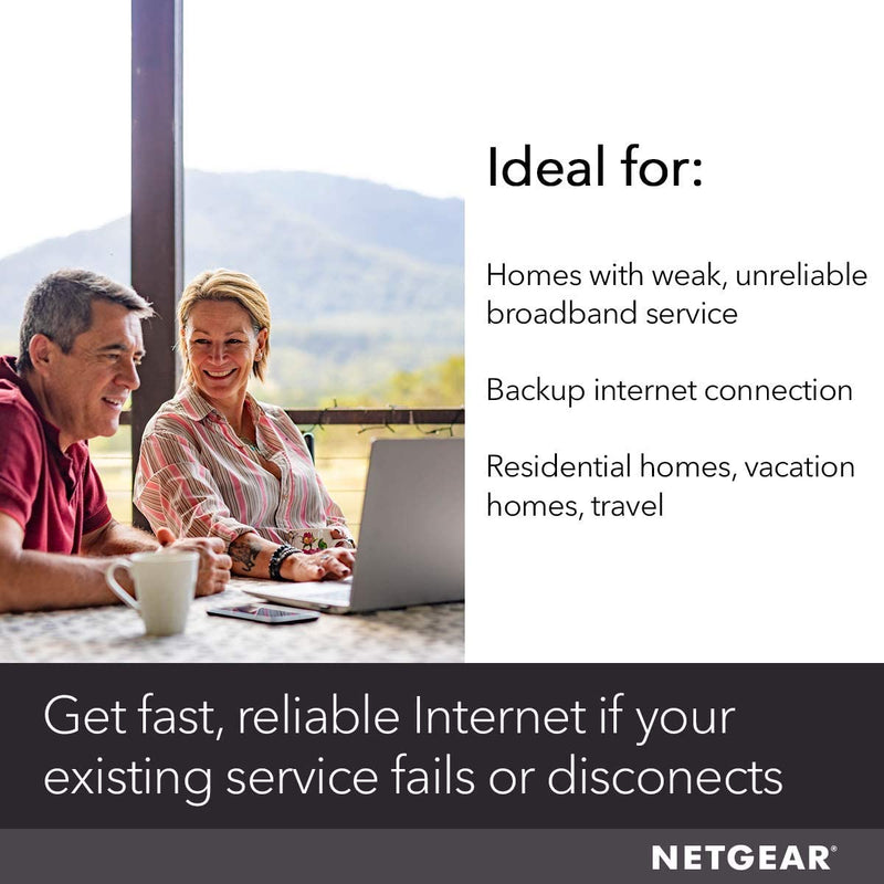 NETGEAR LB2120 4G LTE Broadband Modem - Use LTE as Backup Internet Connection, Unlocked, Works with Any Mobile Network Provider