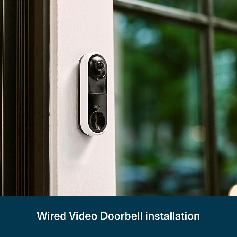 ARLO Video Doorbell | HD Video Quality, 2-Way Audio, Package Detection | Motion Detection and Alerts | Built-in Siren | Night Vision | Easy Installation (Existing Doorbell Wiring Required) | AVD1001
