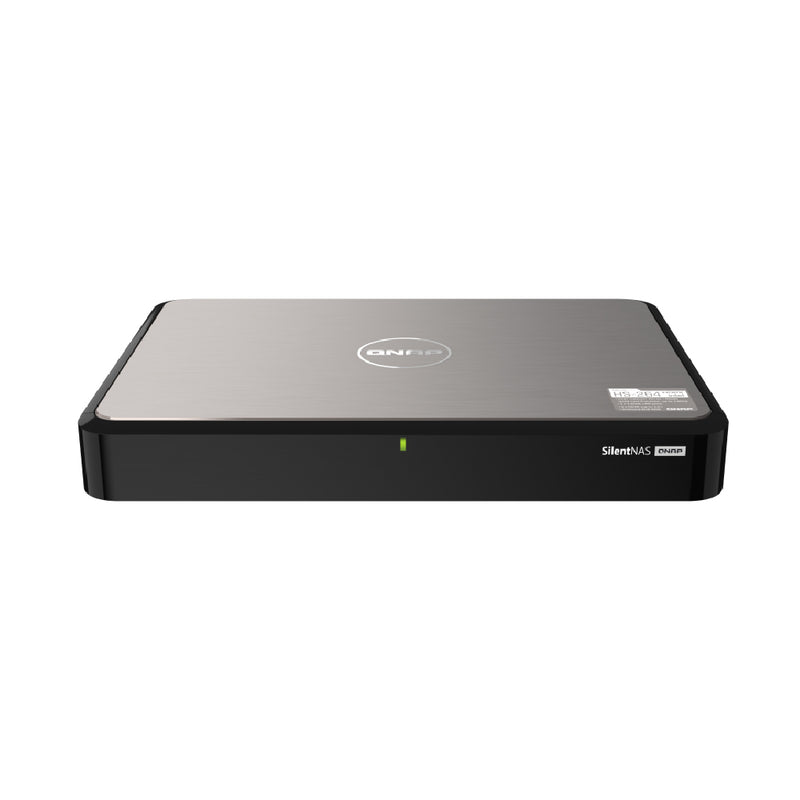 QNAP HS-264 Silent and lightweight home NAS for multimedia playback and streaming with dual HDMI 2.0 4K output