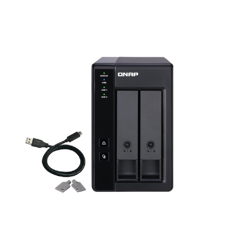 QNAP TR-002 2-Bay USB Type-C Direct Attached Storage