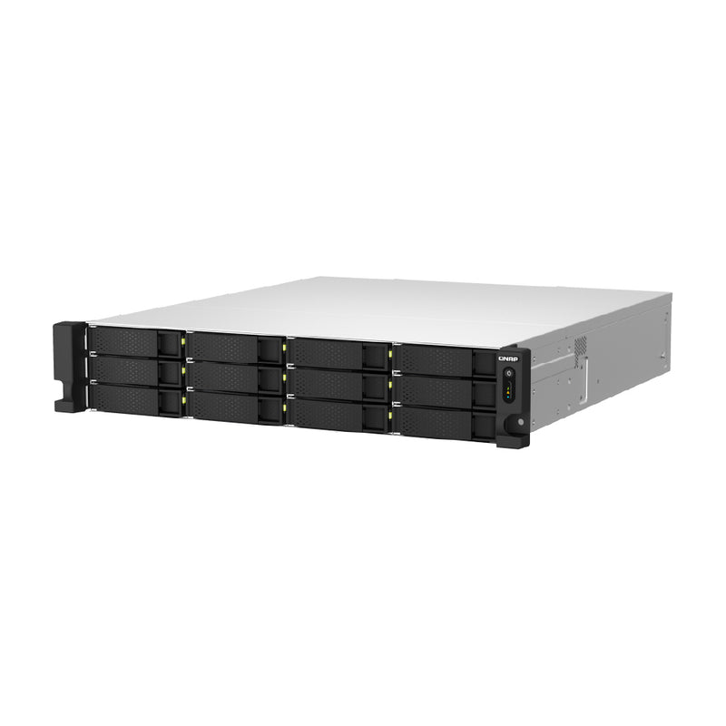QNAP TS-h1887XU-RP-E2334-16G 18 Bay 2U Rackmount Hybrid NAS, powered by an Intel® Xeon® E processor and 10GbE port