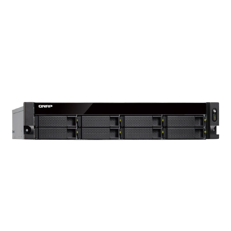 QNAP TS-877XU-RP-3600-8G 8 Bay Ryzen™-based 2U rackmount NAS with 6 cores/12 threads