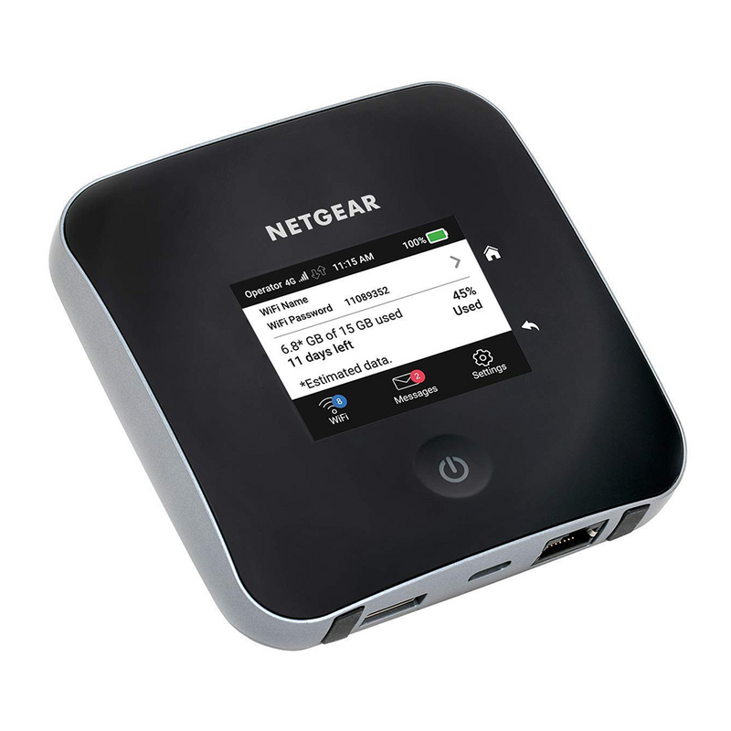 NETGEAR Nighthawk M2 Mobile Hotspot 4G LTE Router MR2100 - Download Speeds of up 2 Gbps, Wi-Fi Connect Up to 20 Devices, Create a WLAN Anywhere, Unlocked to Use Any SIM Card