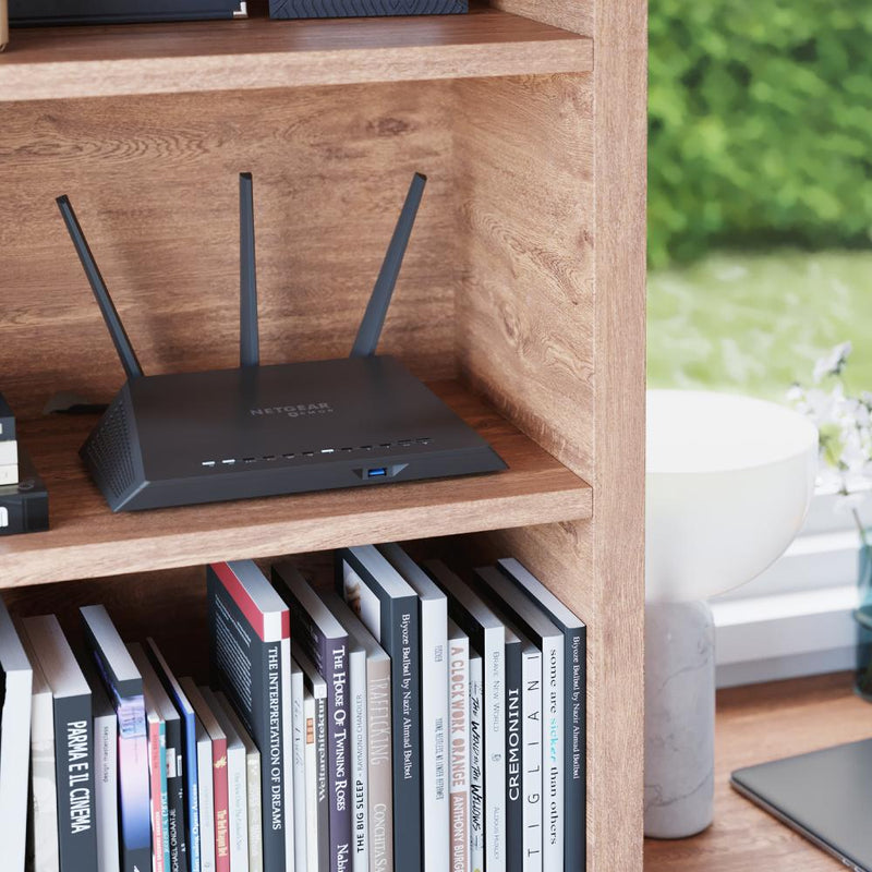 NETGEAR Nighthawk Cybersecurity Smart WiFi Router (RS400) - AC2300 Wireless Speed (up to 2300 Mbps) 4 x 1G Ethernet and 2 USB Ports Includes 3 Years of Armor Security