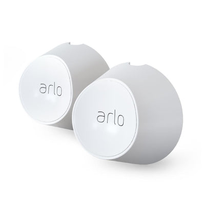 Arlo Accessory VMA5000 - Magnetic Wall Mounts | Set of 2, Indoor/Outdoor, White | Compatible with Arlo Ultra and Arlo PRO 3 Only