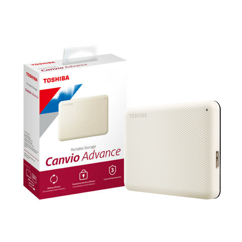 Toshiba Canvio® Advanced V10 Portable Hard Drive 1 / 2 / 4TB 3 Years Local Warranty